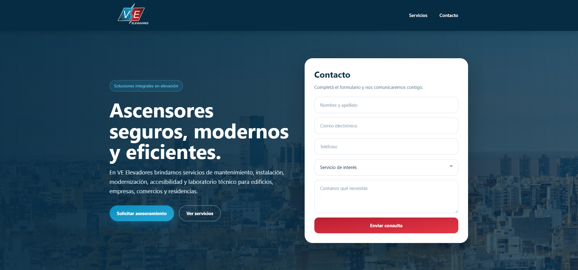 ve-elevadores.com screenshot